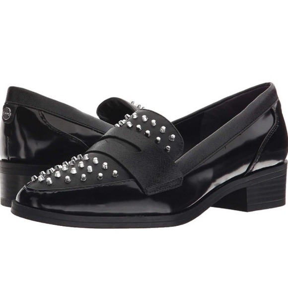 CIRCUS Sam Edelman Loafers Lali Studded Black penny Oxford womens slip-ons 6 1/2 - Picture 9 of 13